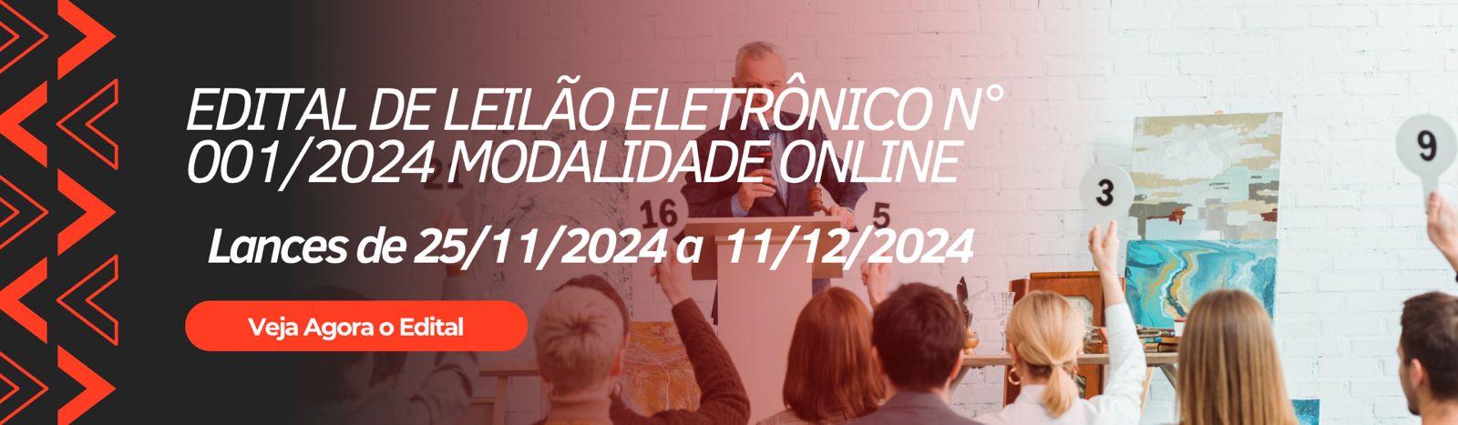 EDITAL DE LEILÃO ELETRÔNICO N° 001/2024 MODALIDADE ONLINE