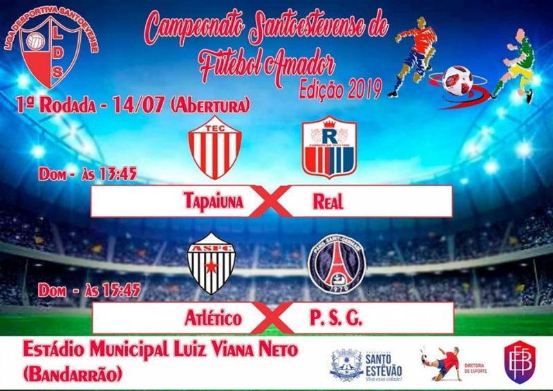 Campeonato Amador de futebol começa domingo (14)