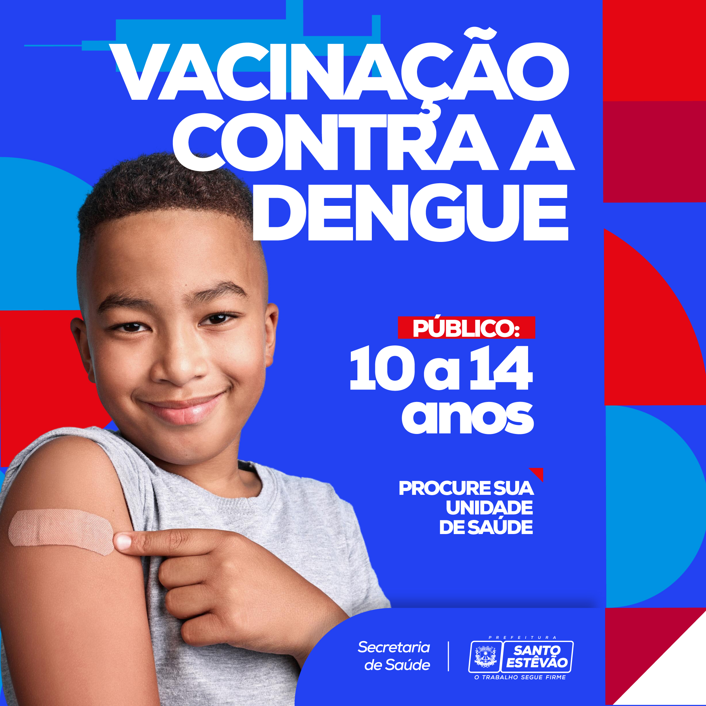 Vacinação contra dengue para as crianças de 10 a 14 