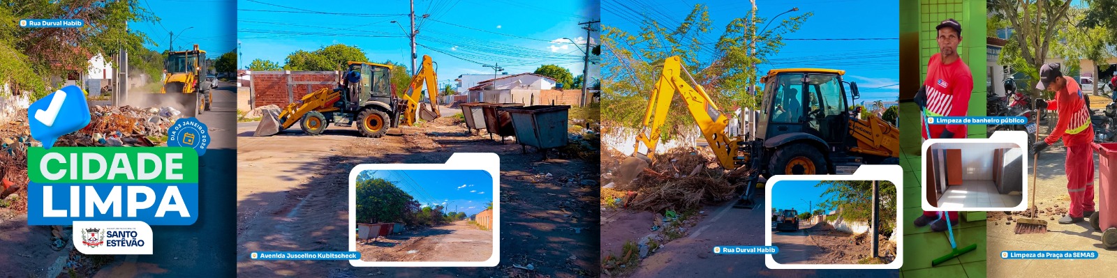 Prefeitura de Santo Estêvão lança o Projeto Cidade Limpa para transformar os espaços públicos