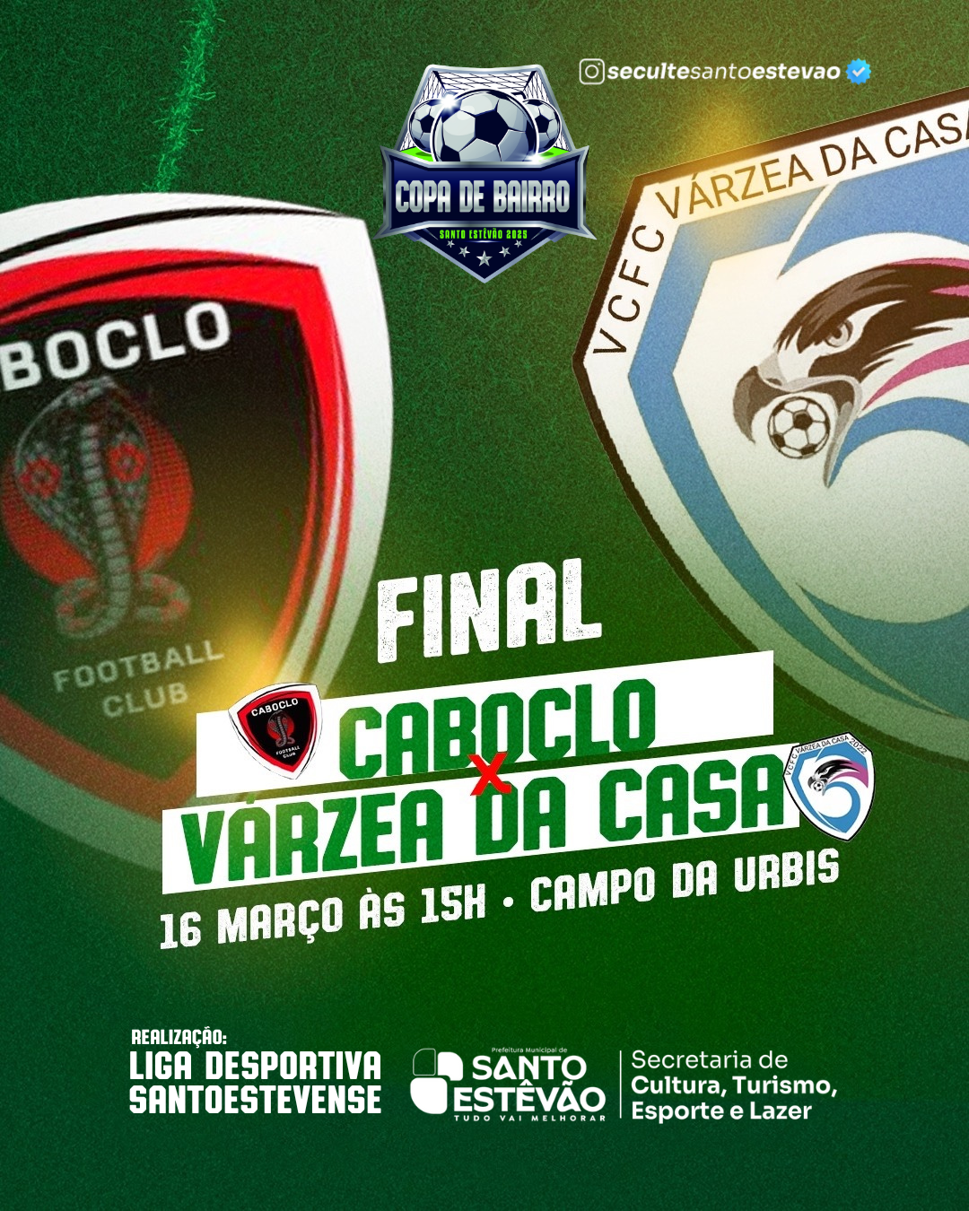 Final da Copa de Bairros acontece neste domingo (16), no Campo da Urbis