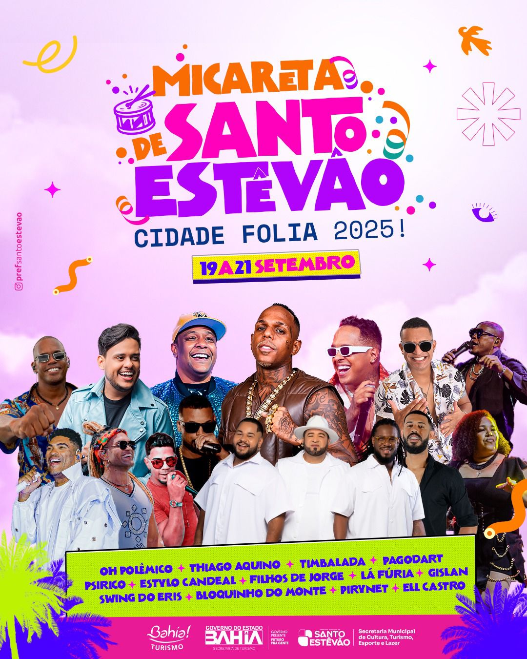 Santo Estêvão anuncia programação completa da Micareta 2025 – Cidade Folia